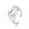 Brass Open Cuff Rings RJEW-P098-10P-1