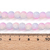 Crackle Glass Beads Strands GLAA-N009-8mm-04-4