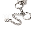 304 Stainless Steel Flat Round Link Chain Bracelet BJEW-Q776-02D-01-4