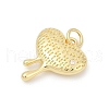Brass Pave Cubic Zirconia Pendants KK-U062-41G-2