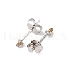 925 Sterling Silver Stud Earring Findings STER-L064-10P-1