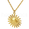 Stylish Stainless Steel Sun Pendant Necklaces for Women EQ3081-1-1