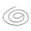 Electroplate Glass Beads Strands EGLA-F149-FP-09-4