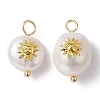 Natural Pearl Pendants PALLOY-JF02200-2