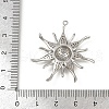 Brass Micro Pave Cubic Zirconia Pendants KK-M322-47B-P-3