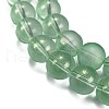 Frosted Transparent Glass Bead Strands GLAA-P065-10mm-04-4