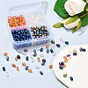8 Strand 4 Colors Electroplate Glass Beads Strands EGLA-YW0001-37-7
