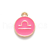 Alloy Enamel Pendants ENAM-S124-01A-03K-2
