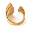 Ion Plating(IP) 304 Stainless Steel Open Cuff Rings for Women RJEW-Z054-04G-01-3