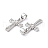 Eco-Friendly Rack Plating Brass Micro Pave Cubic Zirconia Pendants KK-F845-30P-3