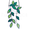 Gorgecraft 1 Set Plant Acrylic Leaf Window Hanging Decorations AJEW-GF0009-95-1