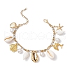 Natural 304 Stainless Steel Charm Bracelets BJEW-JB11542-2