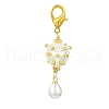 Glass Pearl Pendant Decoations HJEW-MZ00167-2
