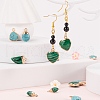 12Pcs 6 Style Synthetic Malachite & Turquoise Pendants G-LS0002-20-7
