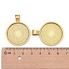 Tibetan Style Alloy Pendant Cabochon Settings TIBE-R295-055AG-LF-3
