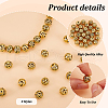   45Pcs 3 Styles Hollow Tibetan Style Alloy Beads FIND-PH0021-10-4