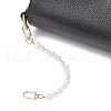 Natural Mixed Stone Chip & Round ABS Plastic Imitation Pearl Bag Extension Chains AJEW-BA00147-3