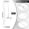 Beebeecraft 2 Pairs 925 Sterling Silver Stud Earring Finding STER-BBC0007-07-2