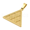 Ion Plating(IP) 304 Stainless Steel Pendants STAS-D112-09G-2