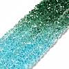 Transparent Glass Bead Strands GLAA-H023-02C-2