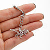 Non-Tarnish 201 Stainless Steel Hollow Dinosaur Pendant Keychain PW-WG56277-03-1
