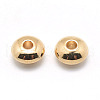 Rondelle Brass Beads KK-L112A-01G-2