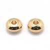 Rondelle Brass Beads KK-L112A-01G-2