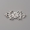 Zinc Alloy Crystal Rhinestone Snap Lock Clasps FIND-WH0008-19S-2
