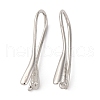 Brass Earring Findings KK-D378-05P-1