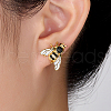 Bee Shape 925 Sterling Silver Stud Earrings KS3450-2