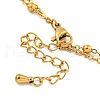 Boho 304 Stainless Steel Enamel Anklets AJEW-P125-01F-G-3