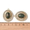 Natural African Turquoise(Jasper) Oval Pendants STAS-L080-010G-04-3