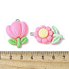 20Pcs 20 Styles Opauqe Resin Pendants RESI-V001-01-3