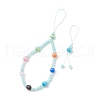 Cat Eye Mobile Straps HJEW-JM03419-02-4