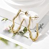 304 Stainless Steel Stud Earrings EJEW-M072-05G-2