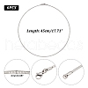 Tarnish Resistant Casual Style 304 Stainless Steel Snake Chain Choker Necklaces STAS-O037-05-3