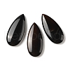Natural Black Agate Cabochons G-B082-04-1