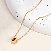 Ion Plating(IP) 304 Stainless Steel Pendant Necklaces NJEW-R050-01G-15-1