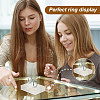 Transparent Acrylic & Plastic Rings Display Stands ODIS-WH0061-63-6