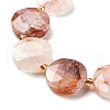 Natural Ferruginous Quartz Beads Strands G-C116-A171-03-4