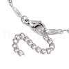 304 Stainless Steel Oval link Chain Necklaces NJEW-JN04745-5
