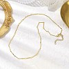 Brass Bar Link Chain Necklaces NJEW-JN04748-01-2