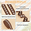 5 Yards Polycotton Jacquard Arrow Ribbon OCOR-WH0078-170C-4