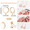 SUNNYCLUE 80Pcs 304 Stainless Steel Leverback Earring Findings STAS-SC0004-59G-2