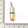 Ion Plating(IP) 304 Stainless Steel Pendants STAS-D110-46GP-3
