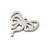 Non-Tarnish 201 Stainless Steel Pendants STAS-E206-04P-07-2