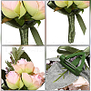 CRASPIRE 2Pcs 2 Style Silk Imitation Rose Corsage Boutonniere AJEW-CP0001-60-4