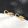 304 Stainless Steel Stud Earrings EJEW-Z089-40G-3