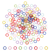   270Pcs 9 Colors Embossed Style Iron Open Jump Rings IFIN-PH0001-84-1
