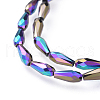Electroplate Glass Beads Strands EGLA-L015-FP-A02-2
